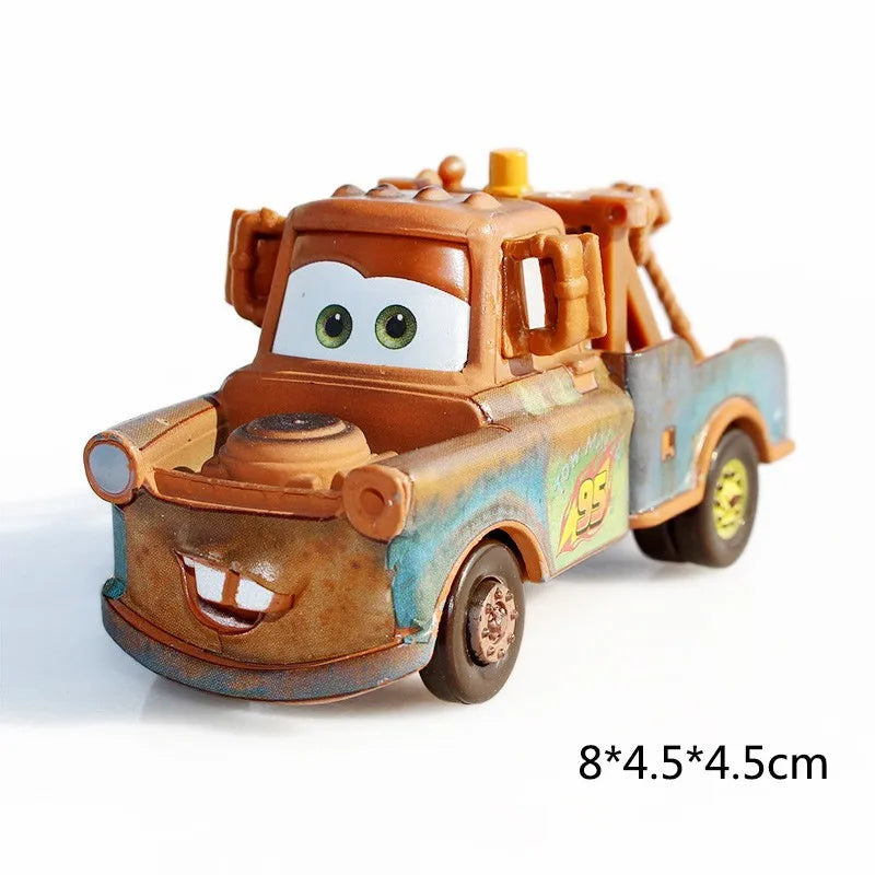 Disney Pixar Cars 2 3 Lightning McQueen Div Fritte Frank Mater Chick Hicks 1:55 Diecast Vehicle Metal Toy Car Kid Birthday Gift.