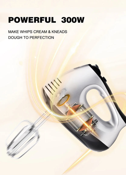 Hand Mixer 220V Blender 300W Electric Food Processor 3 in 1 Mixer Kitchen Appliances Machine Mixer for Baking.