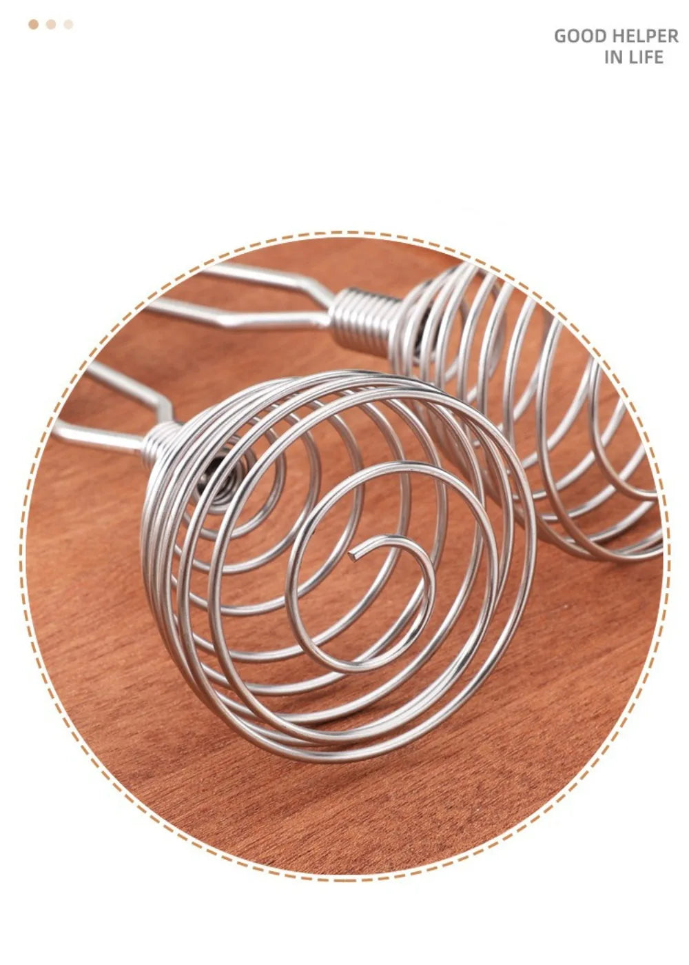 New Stainless Steel Manual Press Type Egg Beater Creative Honey Spoon Mixer Milk Jam Stirring Spoon Kitchen Baking Cooking Tools.