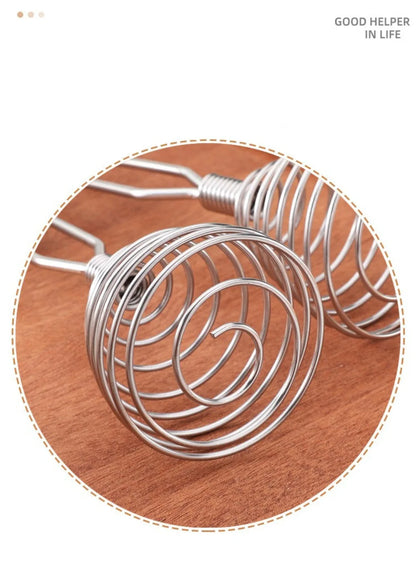 New Stainless Steel Manual Press Type Egg Beater Creative Honey Spoon Mixer Milk Jam Stirring Spoon Kitchen Baking Cooking Tools.
