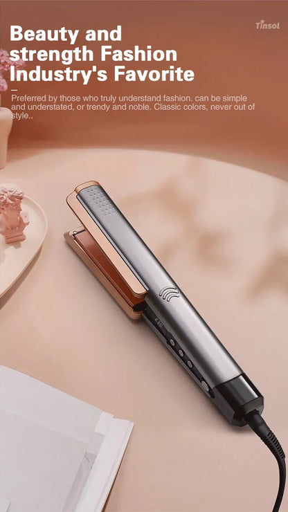 2 in 1 Hair Straightener Curling Ionizer with LCD Wide PanelProfessional Ceramic Hair Straightener with adjustable temperature.
