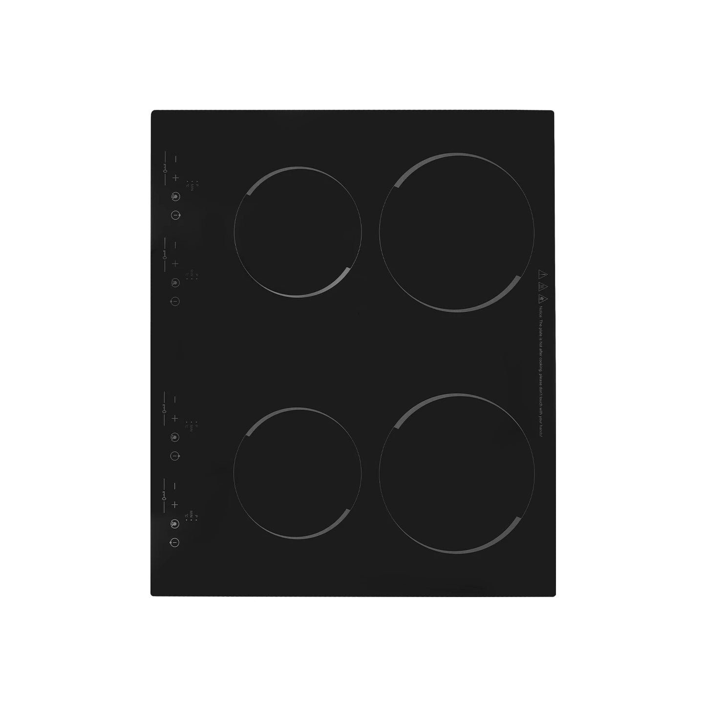 6000W Electric Ceramic Stove, 9 Power Adjustment Gear, Touch Screen Control 4-head Induction Cooker Electric Ceramic Cooktop.