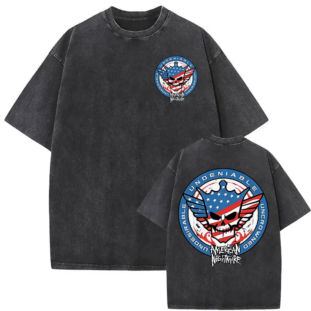 Cody Rhodes The American Nightmare Graphic T Shirt Men Women Fashion 90s Vintage Washed T Shirts Casual Cotton Oversized T-shirt.