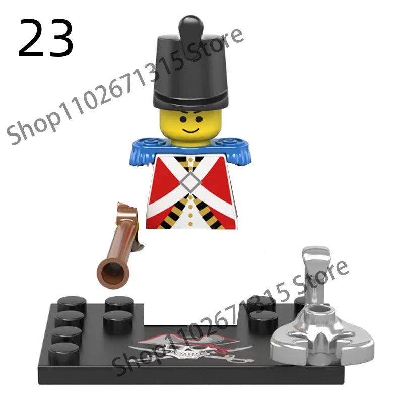 Movies Pirates Of The Caribbean Jack Sparrow Classic Movie Figures Head accessories Building Blocks Toys For Children