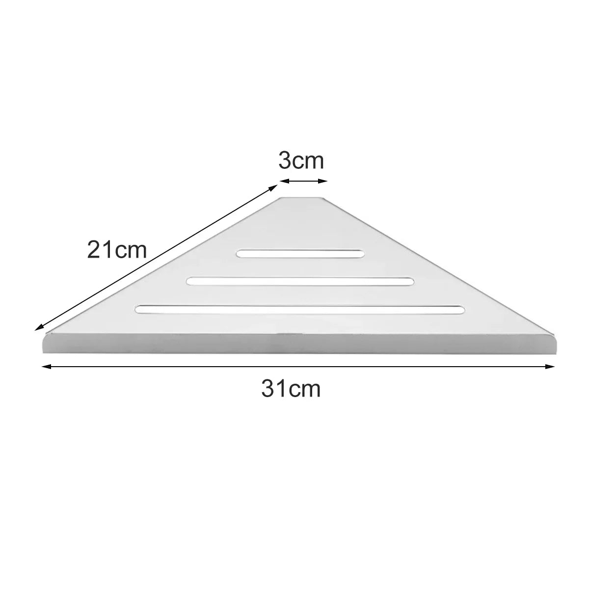 Badezimmerregal, Eck-Duschregal, ohne Bohren, Eck-Organizer aus Edelstahl 304, Aufbewahrung, robustes, hohles Shampoo-Regal