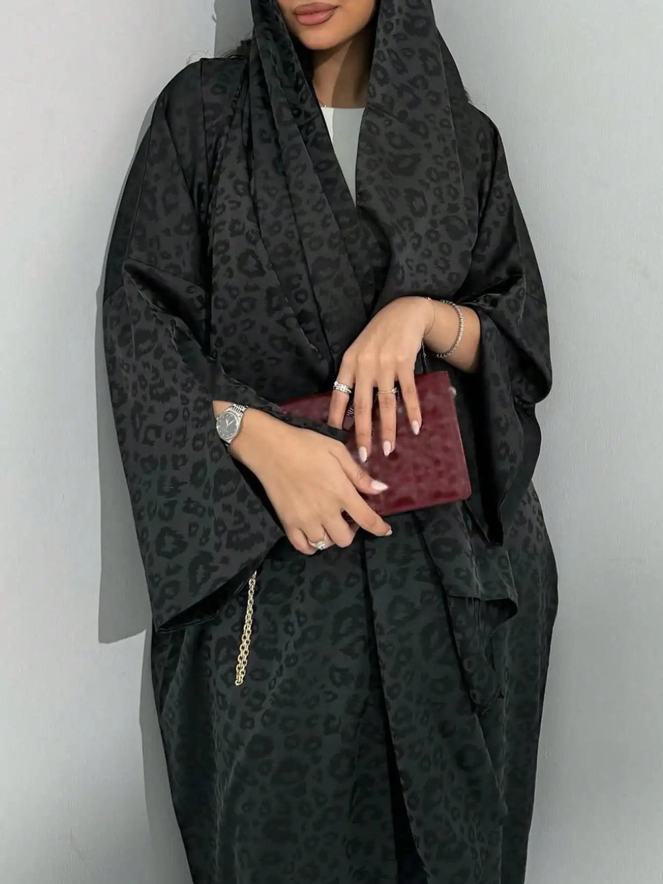 Middle Eastern Loose Abaya Muslim Women Full Sleeve Printed Abayas Casual Kaftans Jilbabs Islamic Maxi Dresses Ethnic Clothing.