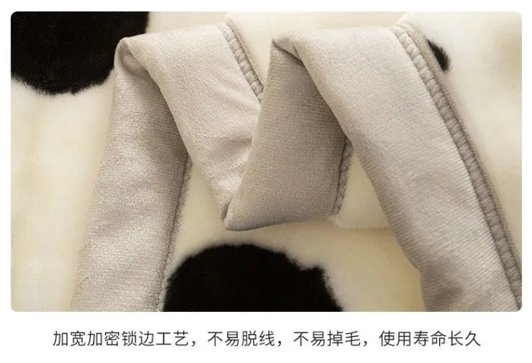 150x200cm  Home Blanket Double Layered Encrypted Plush Fur Coral Fleece Quilt Winter Dormitory Sofa Keep Warm Sheet Bed Cover.