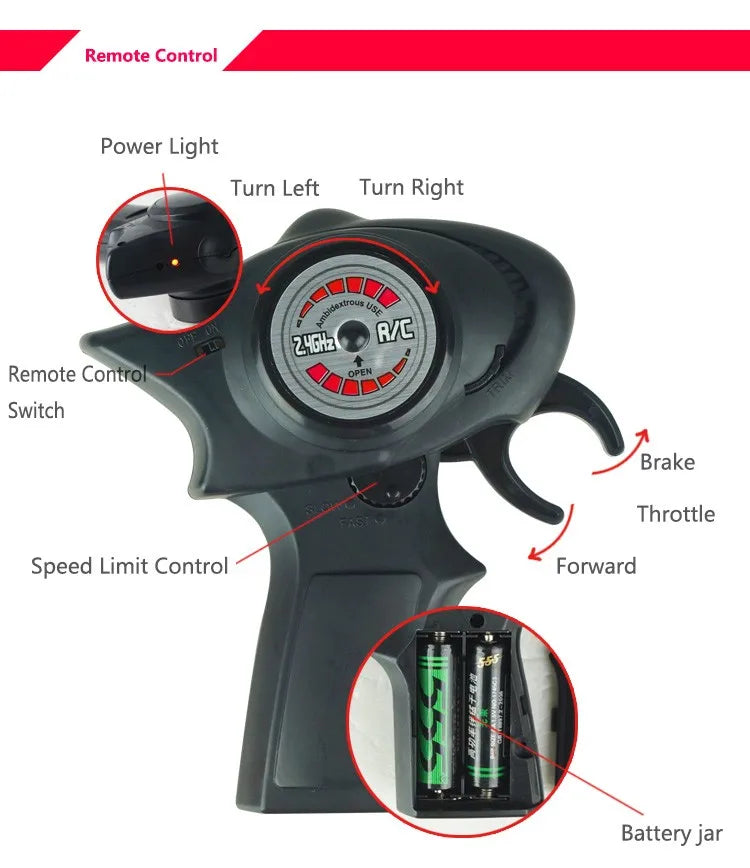 RC1:32 high-speed motor simulation shock absorber Race motorcycle charging 2.4Ghz Parent-child interactive boy's holiday toy.