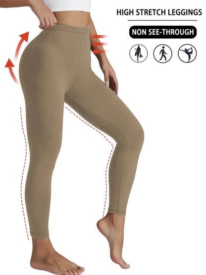 Superweiche, mit Fleece gefütterte Leggings für Damen, Workout, Yoga, Laufen, Thermo-Warmhose für kalten Winter