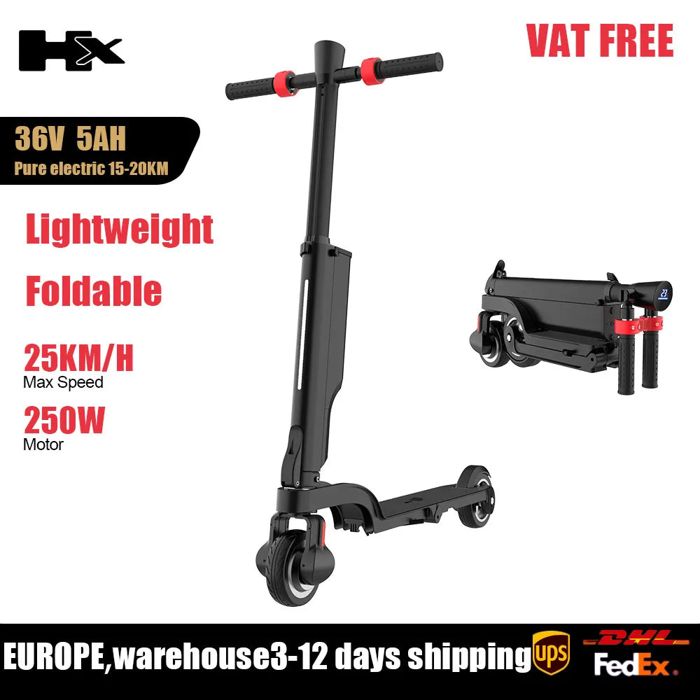 HX X6 Electric Scooter Adult 350W 7.5AH 36V 25KM/H Foldable Electric Kick E Scooter 5.5 inch Wheel EScooter For Adult Children