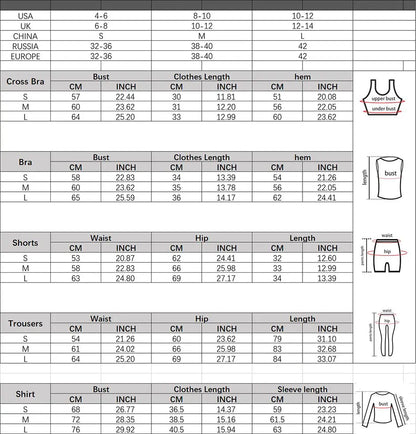 Yoga Suit High Waist Leggings Running Training Tights Sports Outfits Long Sleeve Crop Top Bra Seamless Fitenss Set Fitness Wear