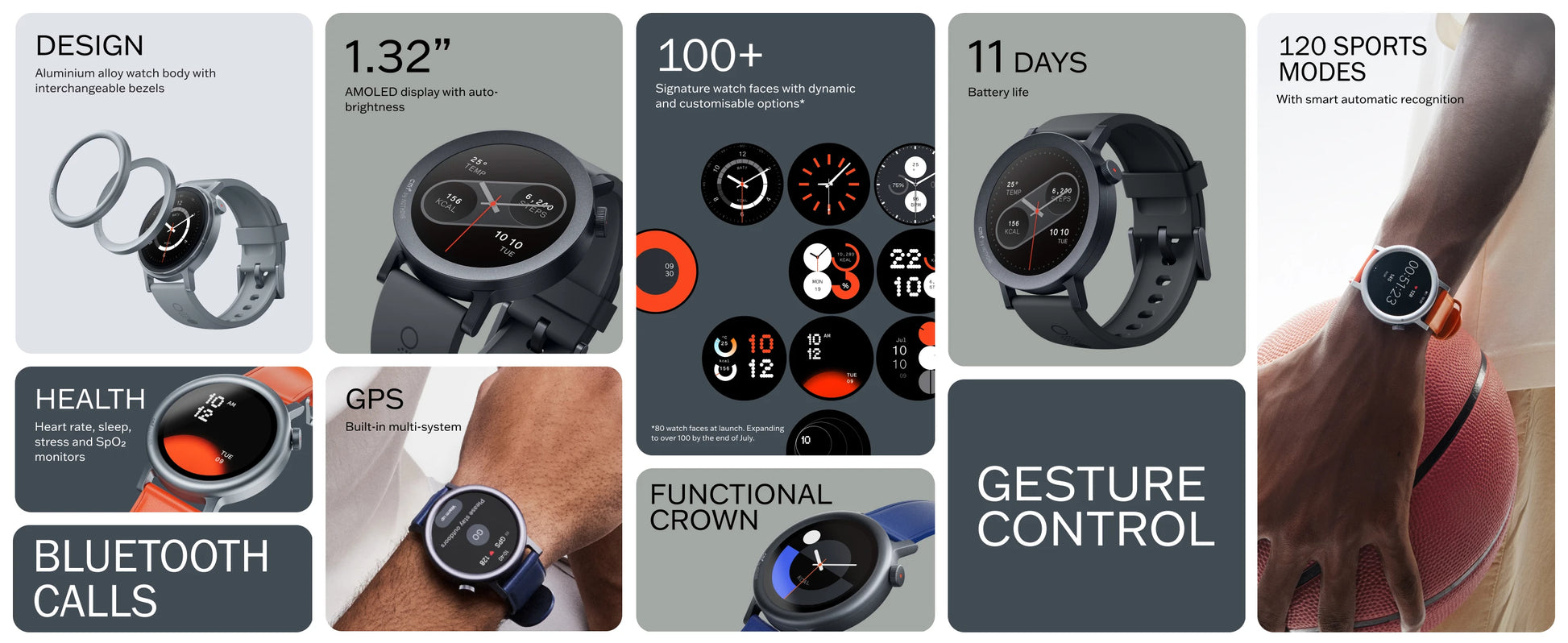 Global Version CMF by Nothing Watch Pro 2 1.32" AMOLED Display Bluetooth Calls with AI Noise Reduction CMF Watch Pro 2.