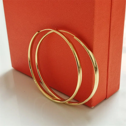 Senlissi - 925 Sterling Silver Hoop Earrings For Women 18K Gold Plated Jewelry Dazzling Women's Hoops Earrings Christmas Gifts.