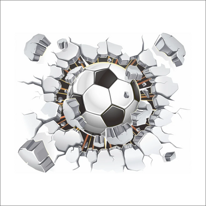 Creative Football PVC Wall Sticker Soccer Personalized Name Wall Decals For Kids Boys Room Mural Bedroom Decor Poster Art.