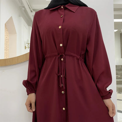 Ramadan Eid Red Abaya Damen Dubai Islamic Women Muslim Modest Dresses Kebaya Kaftan Robe Musulmanes Femme Vestidos Para Mujer.