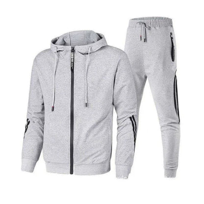 Herren Winter Trainings anzug Set einfarbige Hoodies und Kordel zug Jogging hose Loose Fit Freizeit Sportswear Anzug