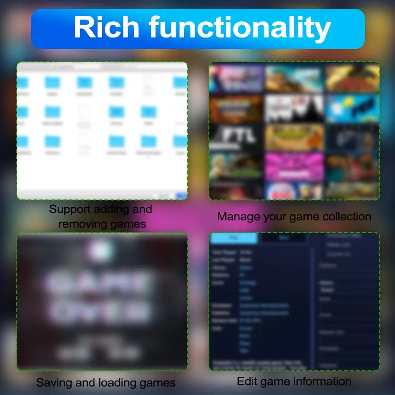 PEAPRIT 12TB Gaming HDD with Hyperspin Launchbox Retrobat Playnite 10K+ Retro Video Games Console for PS3/PS2/PS/Wii/WIIU/SWITCH.