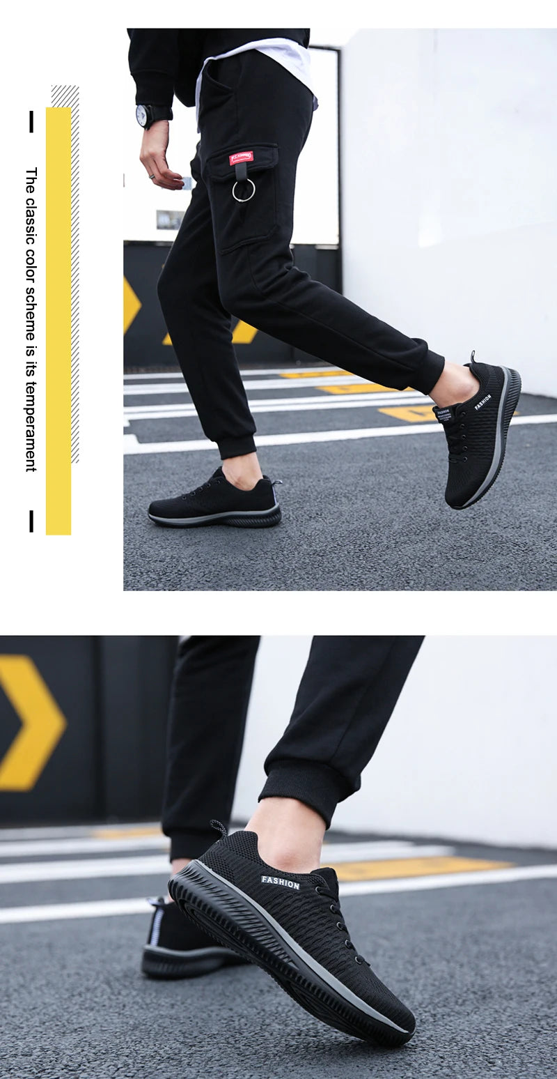 Men Women Knit Sneakers Breathable Athletic Running Walking Gym Shoes.