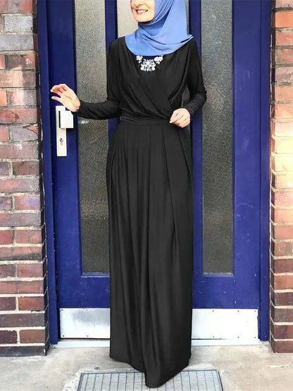 Ramadan Black Abaya Dubai Turkey Islam Muslim Long Dress Kaftan Abayas For Women Kebaya Caftan Robe Femme Musulmane.