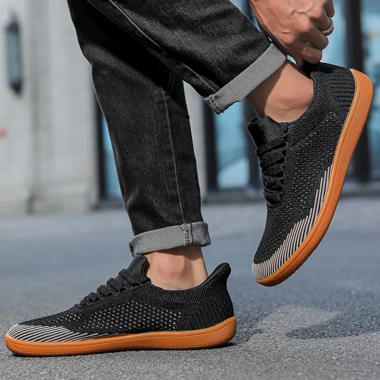 Sommer Breite Schuhe Männer Barfuß Breite Kappe Weichen Sohlen Outdoor Jogging Lace Up Casual Sneaker Atmungsaktive Laufschuhe Tenis Jeans