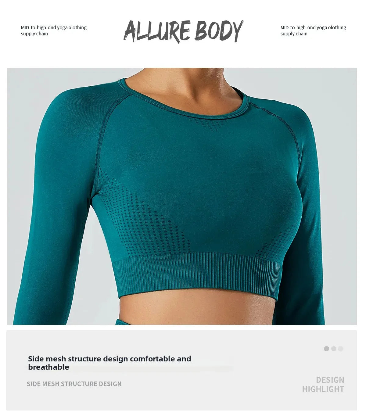 Seamless Cross-Border Running Sports Top Breathable Fitness Jacket Training Quick-Dry Outerwear Long Sleeve Yoga Wear For Women.