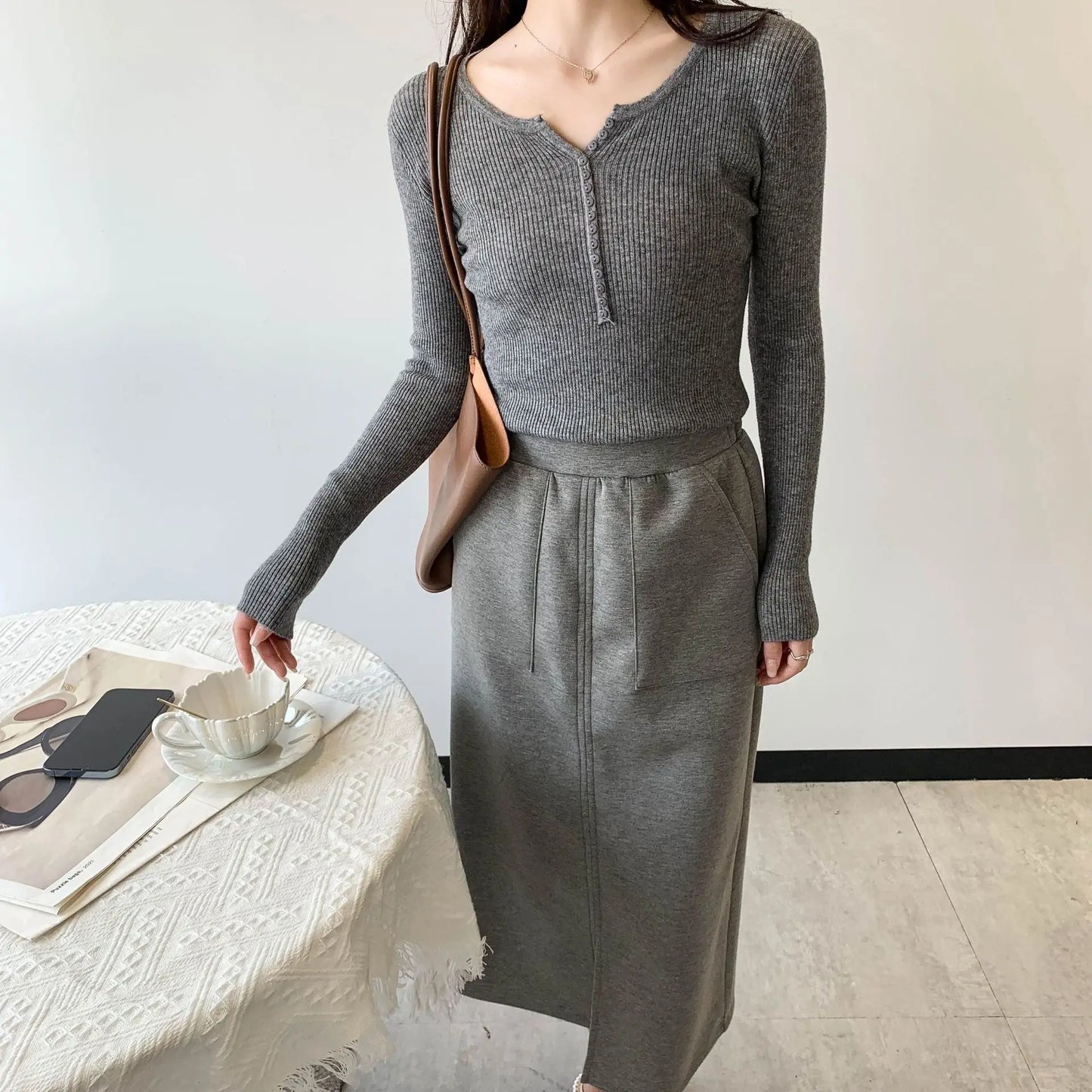 2026 frühling Herbst Grundlegende Pullover Gestrickte Frauen Pullover Taste Oansatz Pullover Weibliche Pullover Schlank Solide Bold Streifen Tops