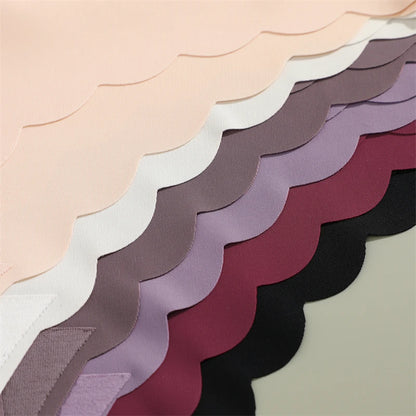 5PCS/Set Seamless Ruffle Waist Underwear for Women Sexy Ice Silk Breathable Panties Female Low Rise Stretchy Briefs Lingeries.