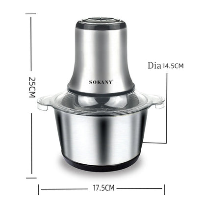 800W 3L Electric Meat Grinder Multifunction Food Processor Stainless Steel Kitchen Grinder Vegetable Chopper Slicer Machine Home.