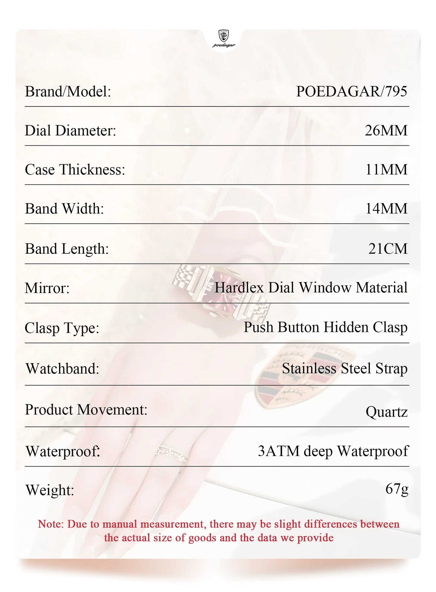 POEDAGAR Diamond Luxury Watch For Woman High Quality Waterproof Date Ladies Quartz Watch Stainless Steel Women Watches Reloj+Box.