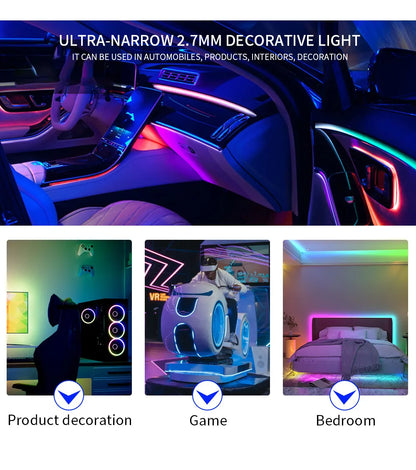 DC5V/12V RGB Traumfarbwechselnde LED-Streifenlichter WS2812 2020 Ultraschmal 2,7 mm 160 LEDs/m Intelligente, individuell adressierbare Ziffern.