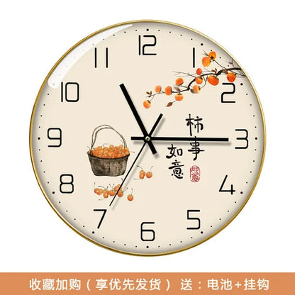 Wanduhr, Wohnzimmer mit Kalender, Zuhause, modisch, einfach, modern, Wanduhr, 2023, neuer Stil, stumm, Licht, Luxus