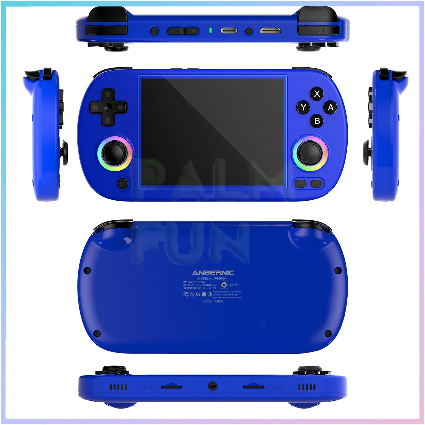 ANBERNIC RG40XX H Retro Handheld Game Console 64Bit 4 Inch IPS Screen Linux 5G WIFI Bluetooth HDMI-TV Output Video Gaming Player.