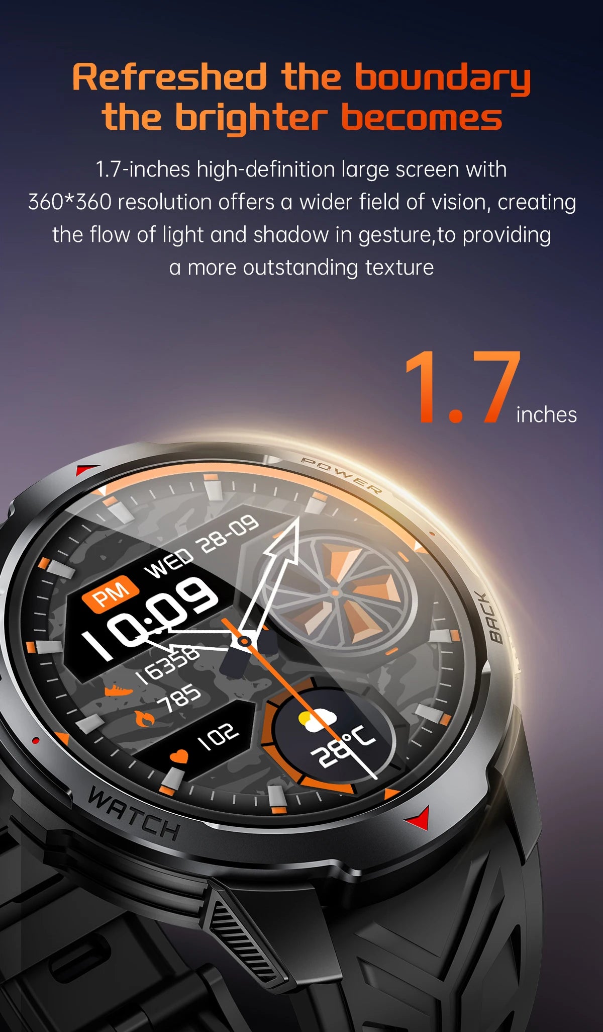 LIGE New For HUAWEI XIAOMI 1100mah Smart Watch Men Compass Flashlight 3ATM Waterproof Sports Fitness Bluetooth Call Smartwatch.