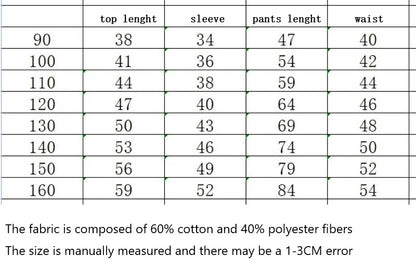 Spring Children Clothes Set Kid Girls Sweet Sweatshirts Pullover Top And Pants 2 Pieces Suit Heart Print Long Sleeve Tracksuits.