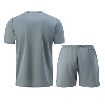 1/2/4 Piece Men's Quick Drying Sports Suit Casual Breathable Short Sleeved T-shirt Pocket Versatile Shorts For Teenagers To Wear.