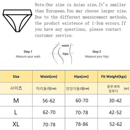 3Pcs/Set Cotton Panties Mid-Waist Women's Underwear Female Breathable Underpants Girls Solid Color Briefs Short Sexy Lingerie.