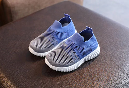 Kids Shoes Multicolor Knitted Toddler Baby Sneakers Casual Slip On Sneakers Children Shoes Kid Girls Boys Sports Shoes.