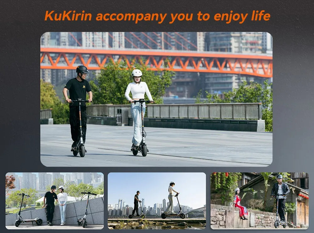 Kukirin A1 800W Motor 2025 Folding Electric Scooter 48V 13Ah Battery 10 inch Vacuum Tire 45 km/h Max Speed 45km Range.