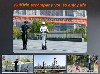Kukirin A1 800W Motor 2025 Folding Electric Scooter 48V 13Ah Battery 10 inch Vacuum Tire 45 km/h Max Speed 45km Range.
