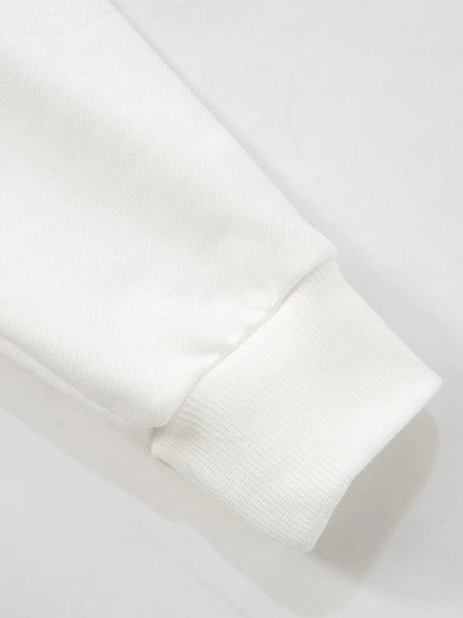 Weird Puss Fake Two Piece Pullover Women Trend Contrast Number Print Patchwork Long Sleeve Autumn Casual Simple Streetwear Tops.