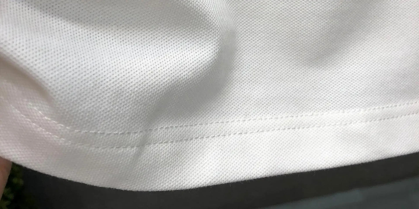 Men's Casual Polo Shirt Collared Short Sleeve Pique Cotton Breathable V-Neck Color Block Half Sleeve Summer Loose Top