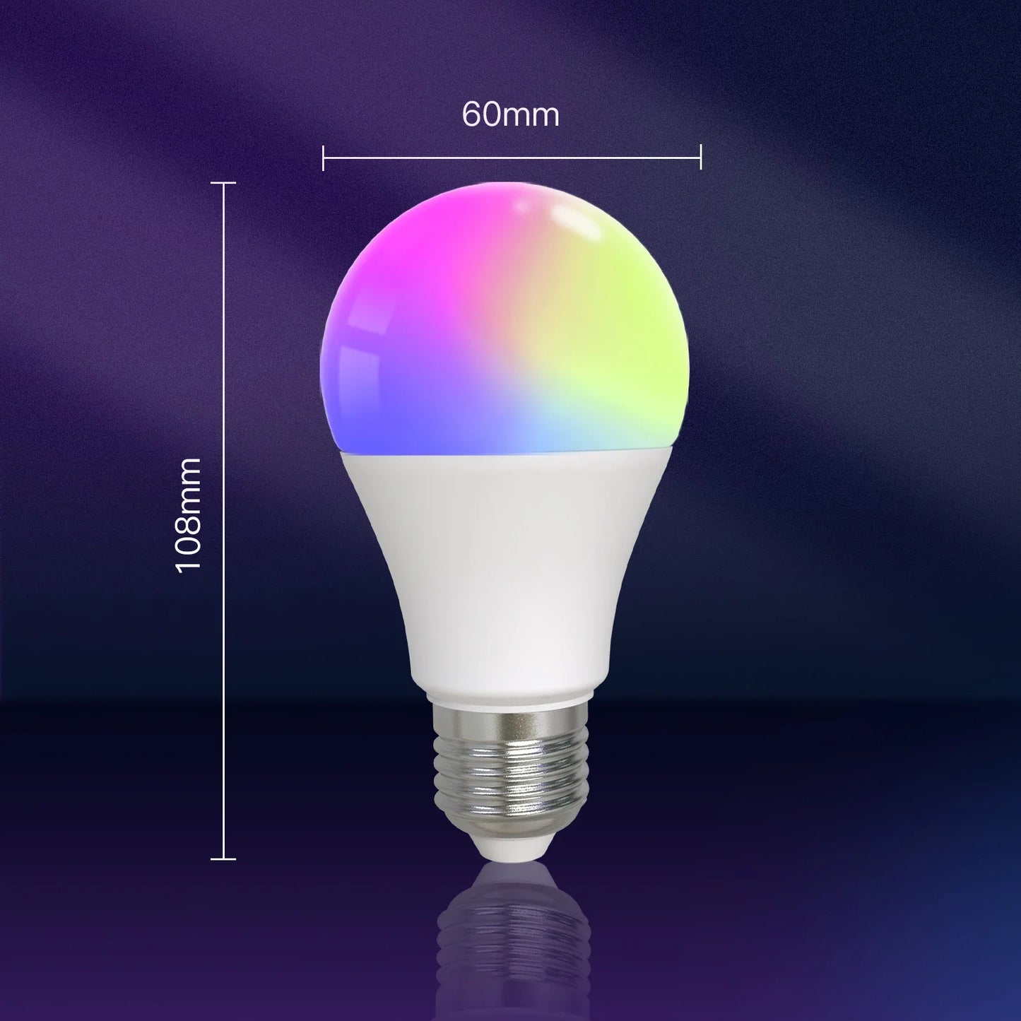 MOES Smart Bluetooth Led-lampe Dimmbare Licht lampe 9W E27 TUYA Lampen Party Licht Farbe Einstellbare Dimmer Alexa google stimme.