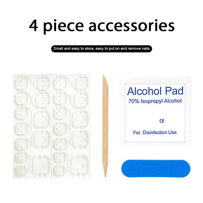 10pcs Halloween Goth Bone Press On Nail-Glossy Long Almond Shape False Nail Sweet and Cool Full Cover Design for Women and Girls.