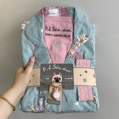 Matching Pajamas 2 Piece Set Women Pj Sets Women 2 Piece Set Outfit 100% Cotton Pajamas for Women Loungwear Set Loose Sleepwear.