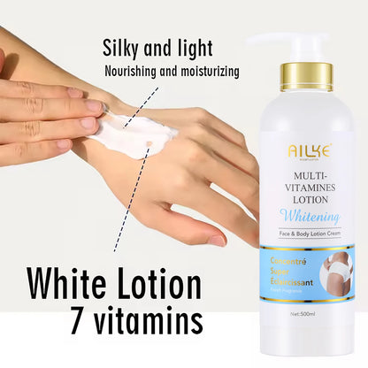 AILKE Natural Multi-Vitamin Lightening Skin Care Kit, Moisturize, Even Toning, Remove Dark and White Spots, Clean & Smooth Skin