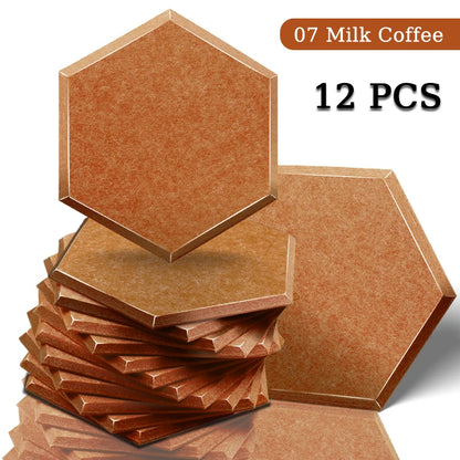 TOUO Acoustic Panel Sound Proof Decorative Wall Panels 12 PCS Acoustic Insulator High Density Noise Absorbing Isolator