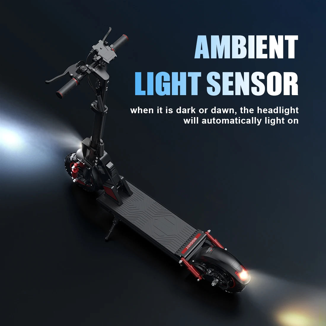 Bogist-C1 Pro Electric Scooter with Seat, Foldable Electric Scooter, 40km, 13Ah Battery, Innovative.