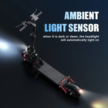 Bogist-C1 Pro Electric Scooter with Seat, Foldable Electric Scooter, 40km, 13Ah Battery, Innovative.