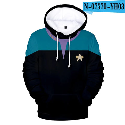 Hot Movie Hoodies Sweatshirts Fashion Long Sleeve Clothes Star trek cosplay hoodies Plus Size Men/Women streetwear Mens clothing.