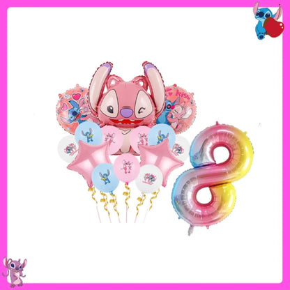 Disney Lilo und Stitch Party Dekoration Geschirr rosa Stitch alles Gute zum Geburtstag Party Thema liefert Ballon Hintergrund Tasse Teller